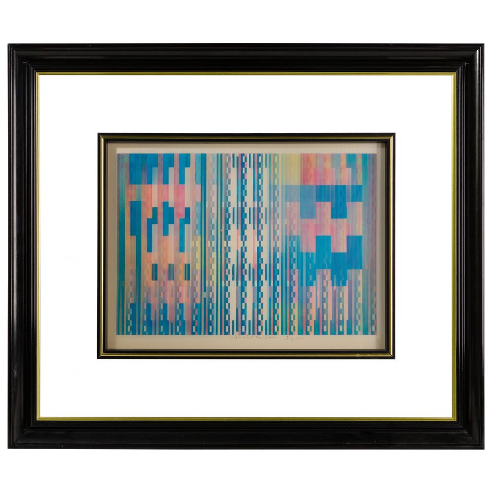 Appraisal: YAACOV AGAM ISRAELI B CELEBRATE RAINBOW AGAMOGRAPHUndated ink signed and