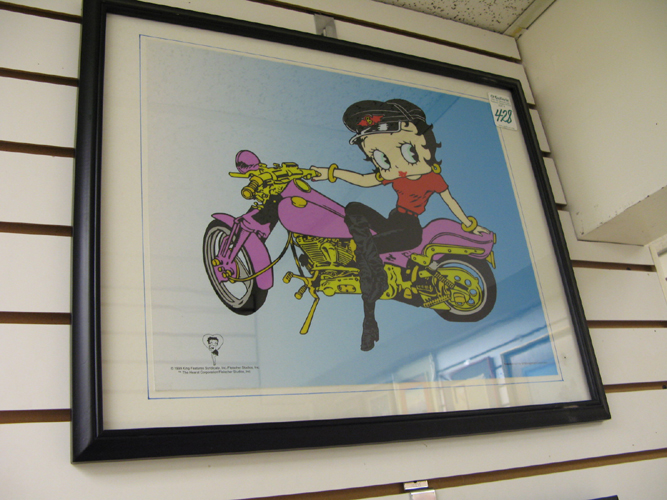 Appraisal: A SERICEL titled Betty Boop Biker Betty Fleischer Studios in