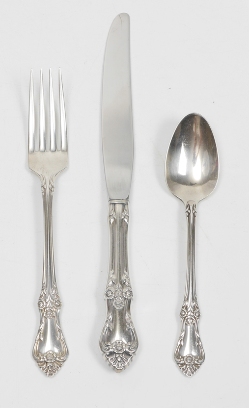 Appraisal: ONEIDA AFTERGLOW STERLING FLATWARE SERVICE Approx pieces in the Afterglow