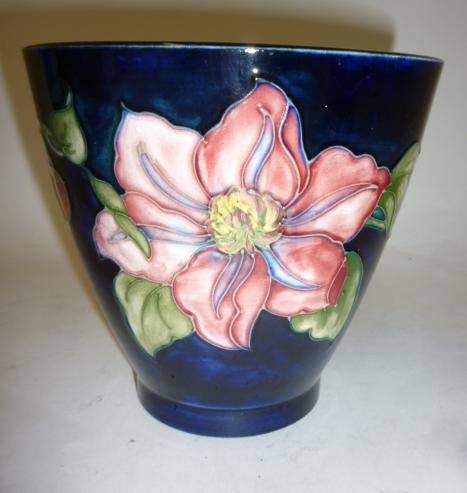 Appraisal: A MOORCROFT POTTERY CACHE-POT c 's of flared cylindrical form