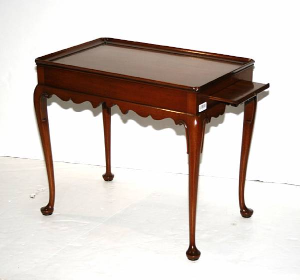 Appraisal: A George II style mahogany side table