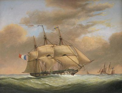 Appraisal: Nicholas Matthew Condy - A sailing ship and other vessels