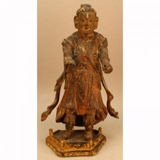 Appraisal: Late Ming Chinese Carved Figure Late Ming Chinese Carved Figure