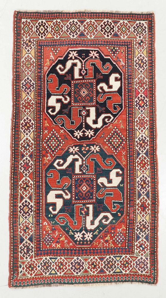 Appraisal: Antique Cloudband Kazak Rug Caucasus ' '' x ' ''