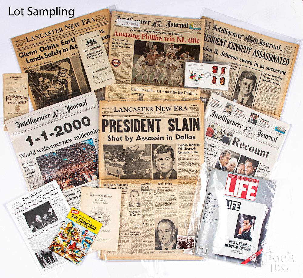 Appraisal: Large group of miscellaneous newspapers Exclusive on Bidsquare Large group