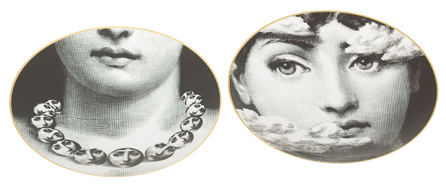 Appraisal: Fornasetti plates two by Rosenthal each marked Rosenthal Classic Germany