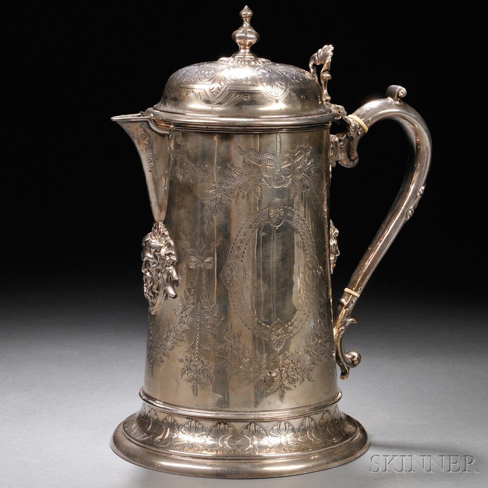 Appraisal: Victorian Sterling Silver Flagon London - Martin Hall Co Ltd