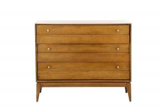 Appraisal: Heywood Wakefield MCM Birch Cadence Dresser Heywood Wakefield American founded