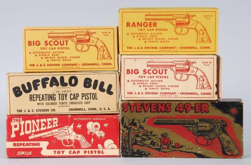 Appraisal: Lot of Gap Gun Boxes Description Includes Buffalo Bill Stevens