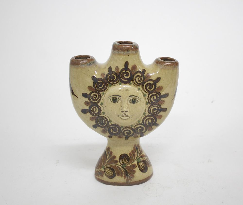 Appraisal: Carlos Villanueva Vase Mexican Folk Art Pottery Carlos Villanueva Mexican