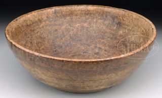 Appraisal: HIGHLY FIGURED BURL BOWL HIGHLY FIGURED BURL BOWL Late th