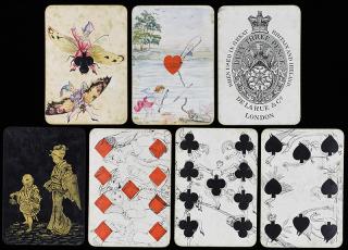 Appraisal: De La Rue Co Hand Drawn Transformation Playing Cards London