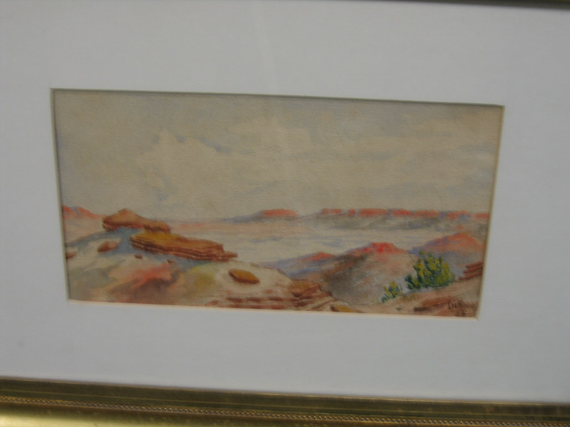 Appraisal: LEE HINES AMERICAN Early th Century Desert Landscape watercolor signed