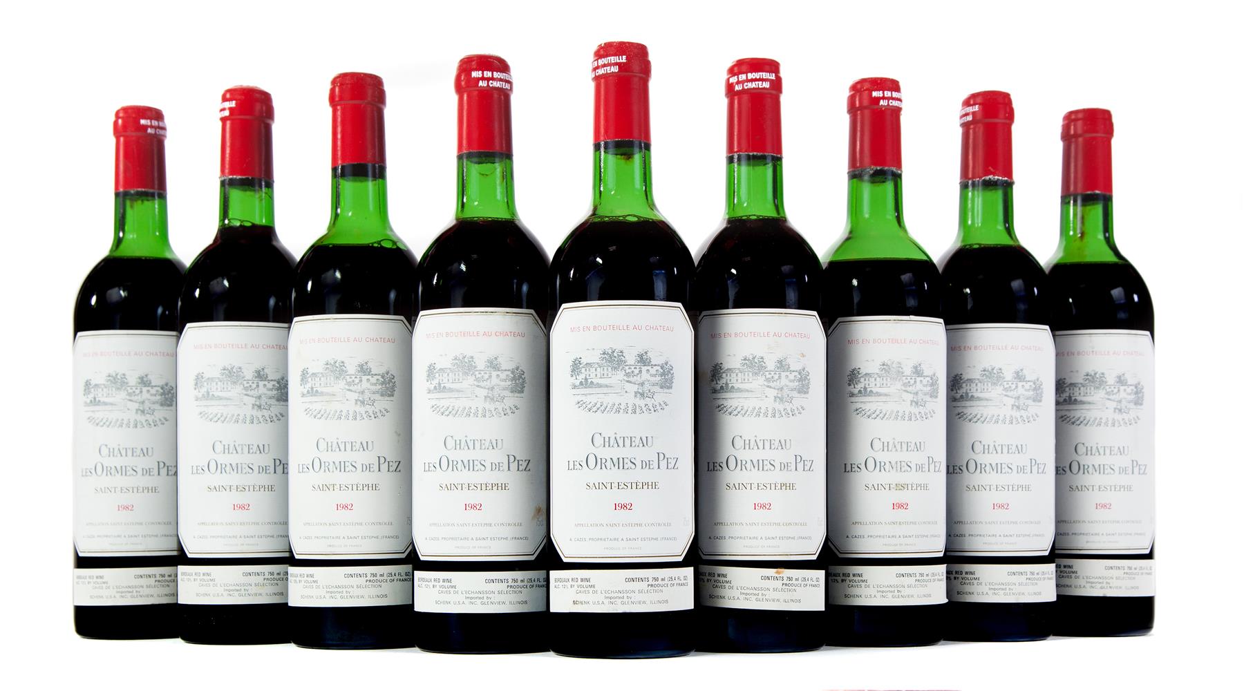 Appraisal: CHATEAU LES ORMES DE PEZ Saint-Estephe bottles ml