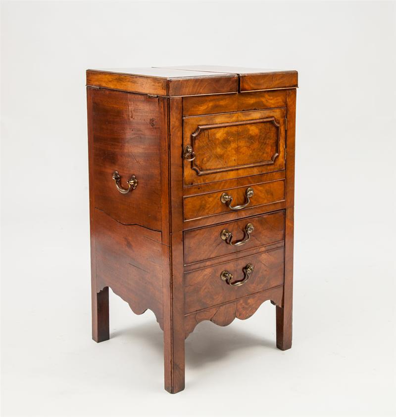 Appraisal: George III Mahogany Washstand x x in closed Collection of