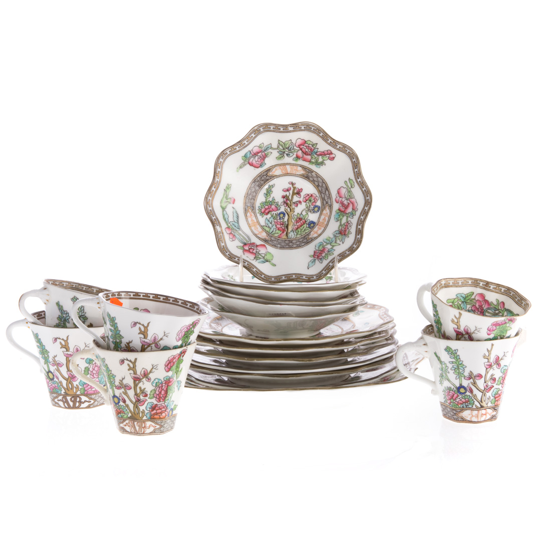 Appraisal: Coalport china partial dessert service in the Indian Tree pattern