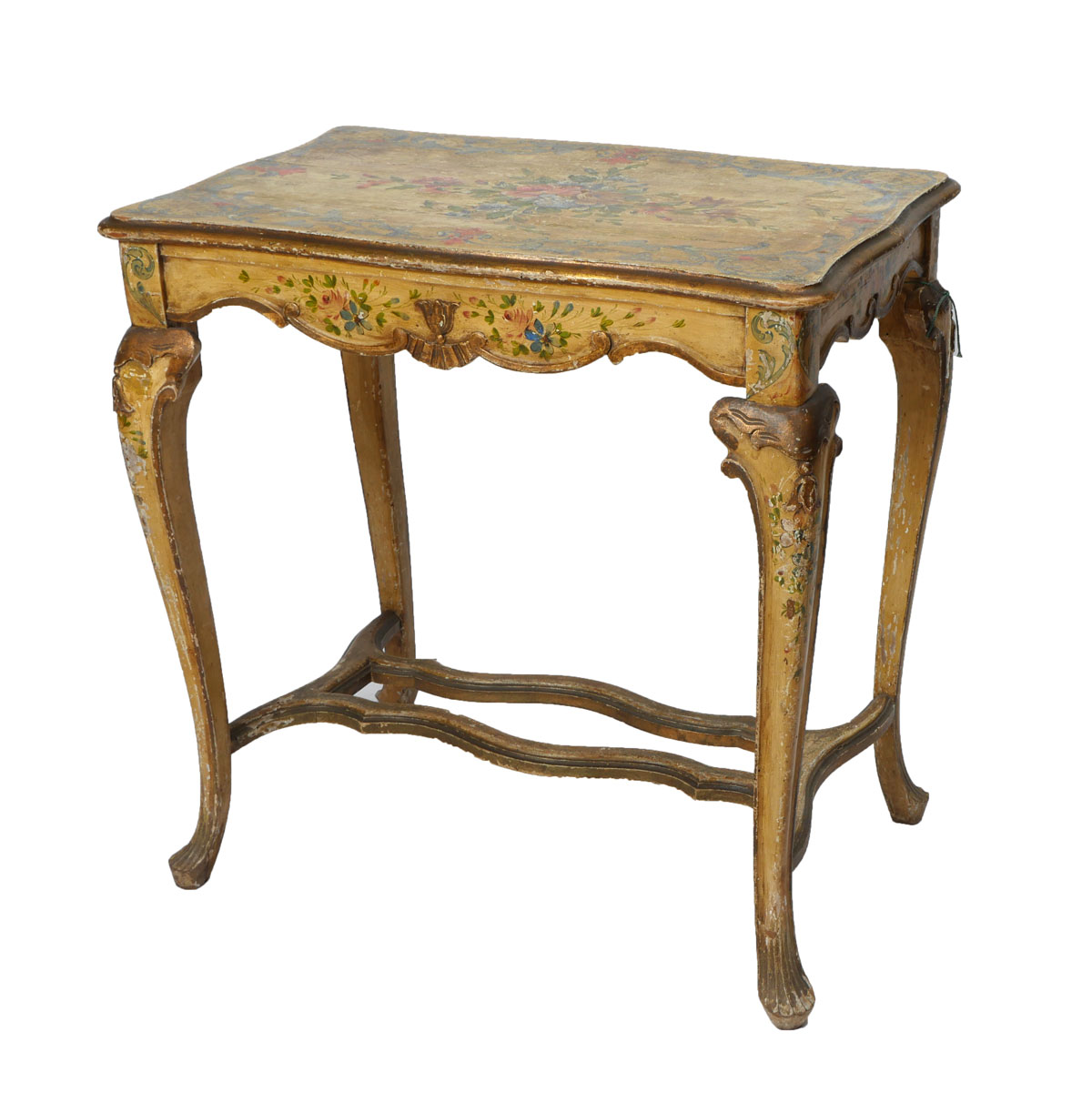 Appraisal: TH CENTURY PAINTED ITALIAN HALL TABLE Hand painted circa Italian