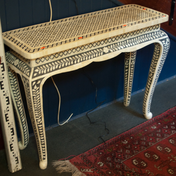 Appraisal: MOROCCAN STYLE CAMEL BONE CONSOLE