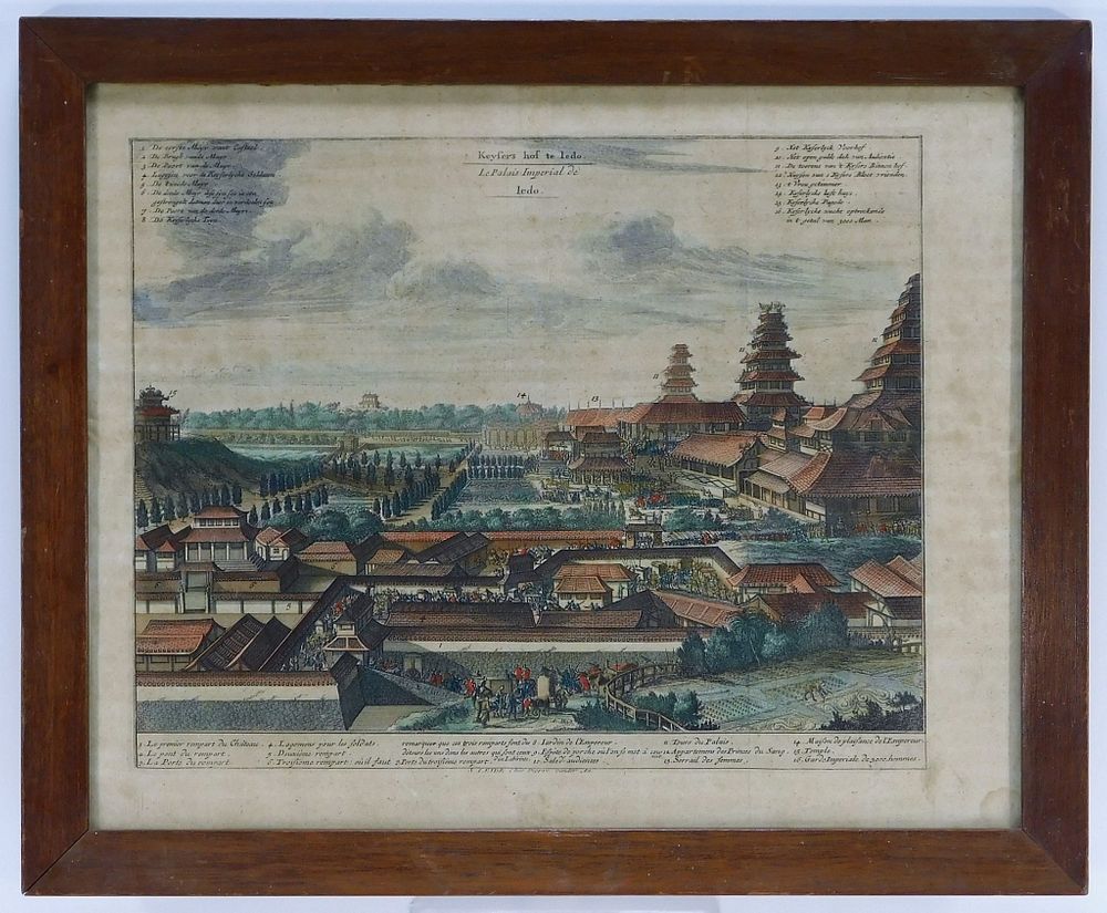 Appraisal: Pieter van der Aa Le Palais Imperial de Iedo Map