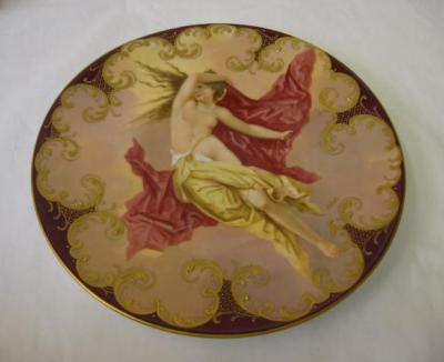 Appraisal: A VIENNA PORCELAIN CABINET PLATE of circular form painted by