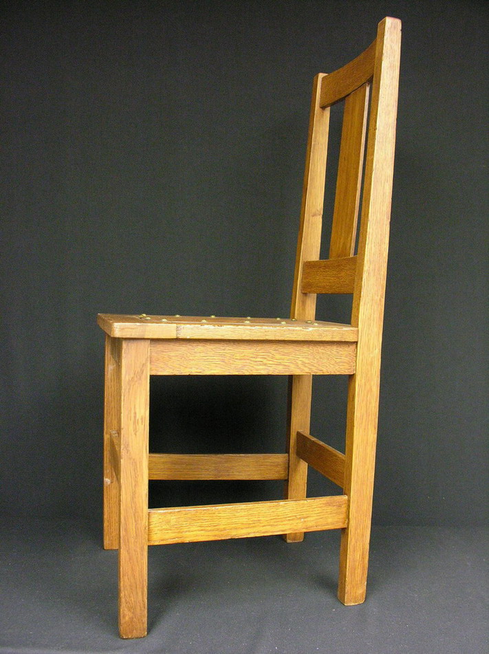 Appraisal: LIMBERT ARTS AND CRAFTS MISSION CHAIR branded label on bottom