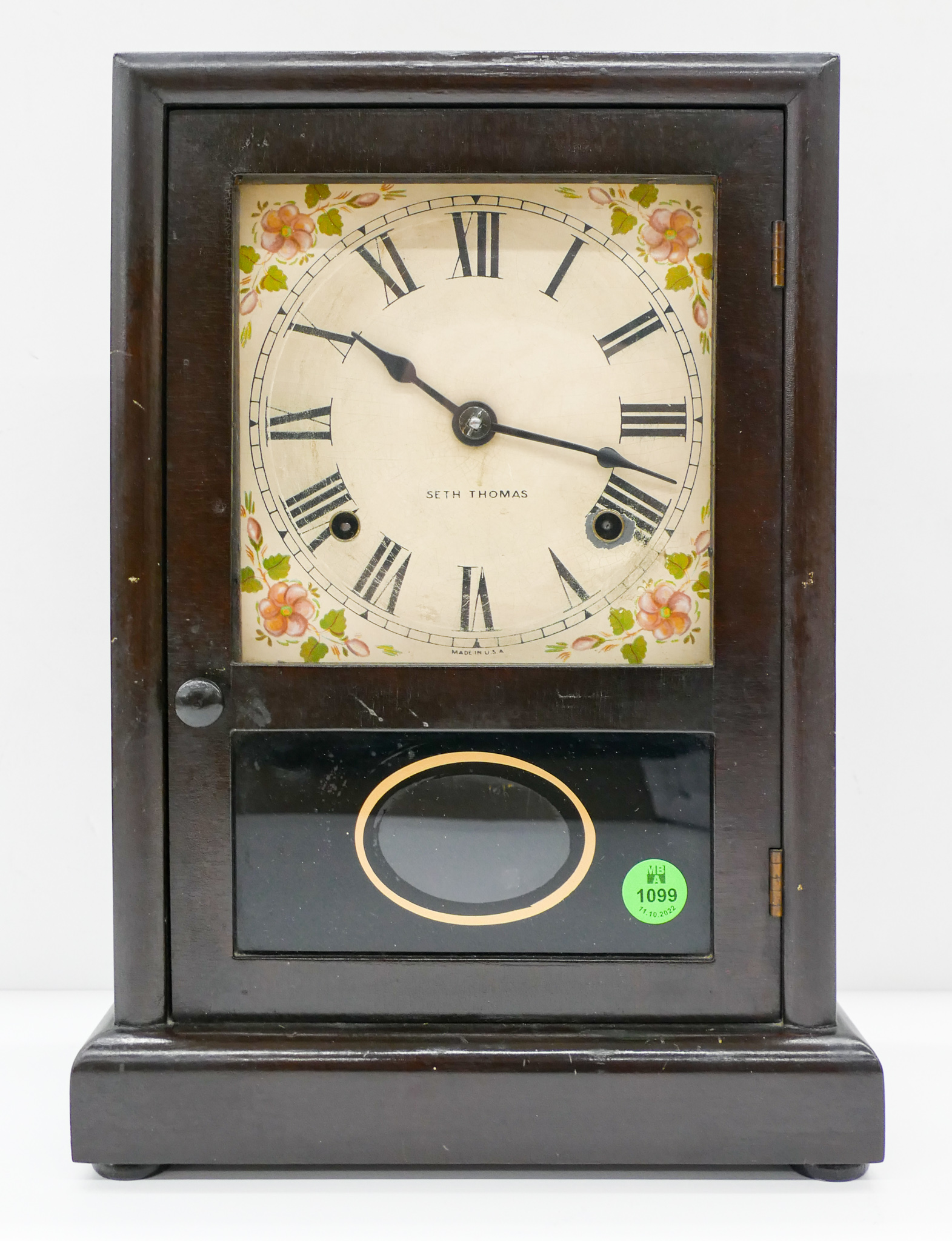 Appraisal: Old Seth Thomas ''Salem'' Wood Shelf Clock ''x ''