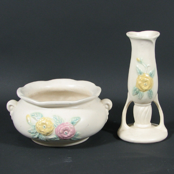 Appraisal: Hull Open Rose - Vase Bowl Lot of two Open