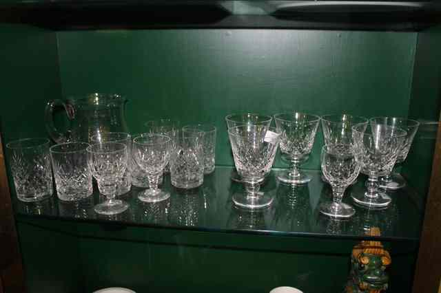 Appraisal: A COLLECTION OF CUT GLASS including a lemonade set six