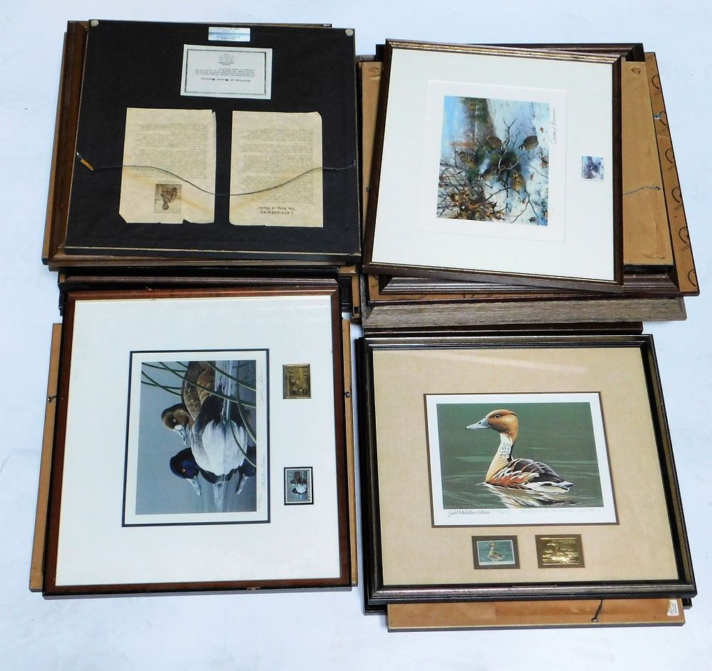 Appraisal: PC Water Fowl Lithograph Stamp Collection United States Circa -