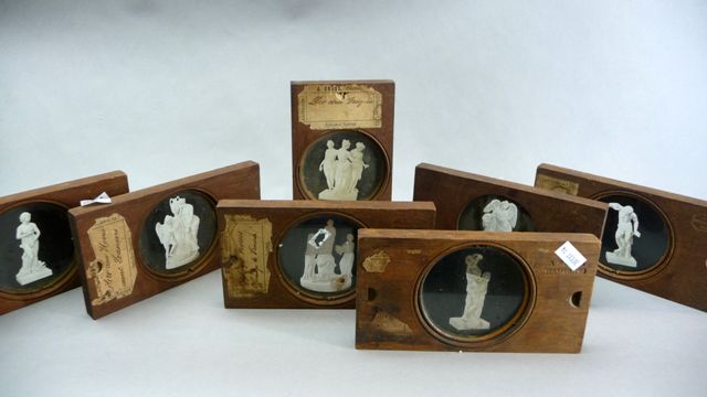 Appraisal: A set of seven photographic slides depicting sculptures from antiquity