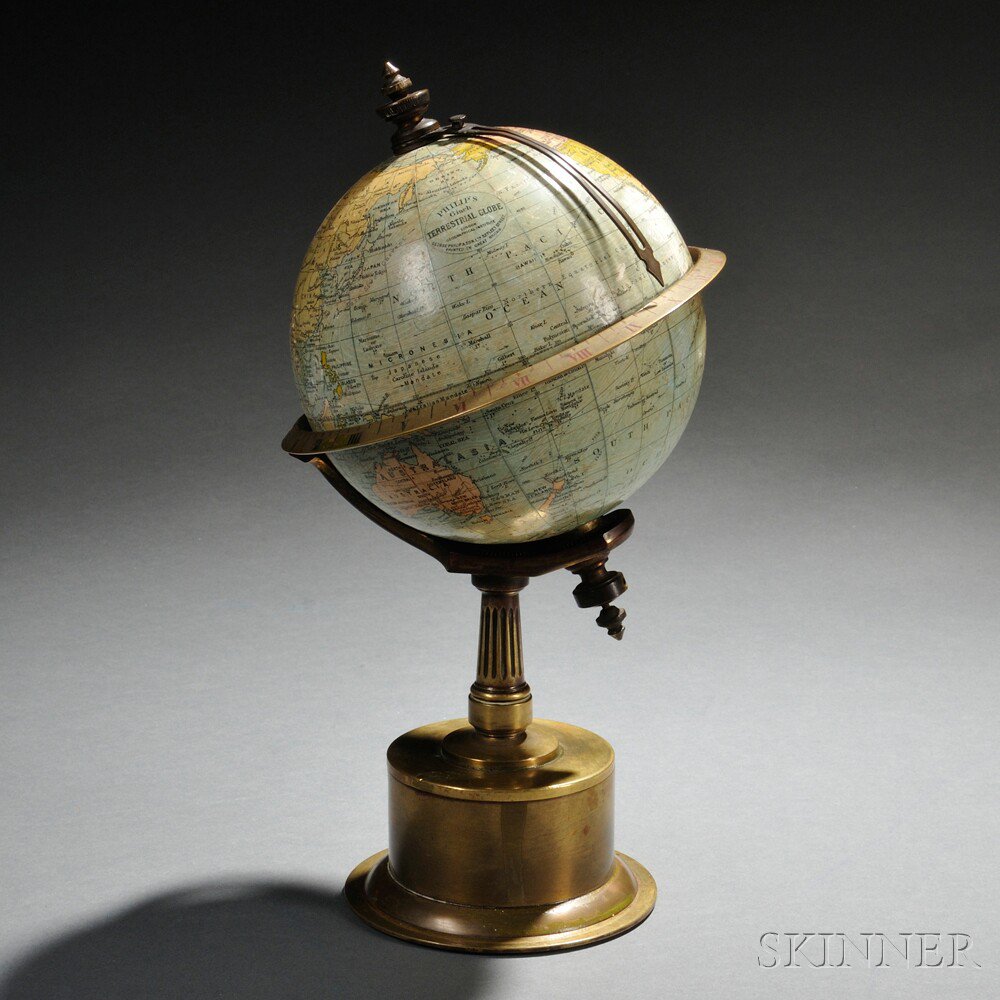 Appraisal: Philip's -inch Terrestrial Globe Clock London first quarter th century