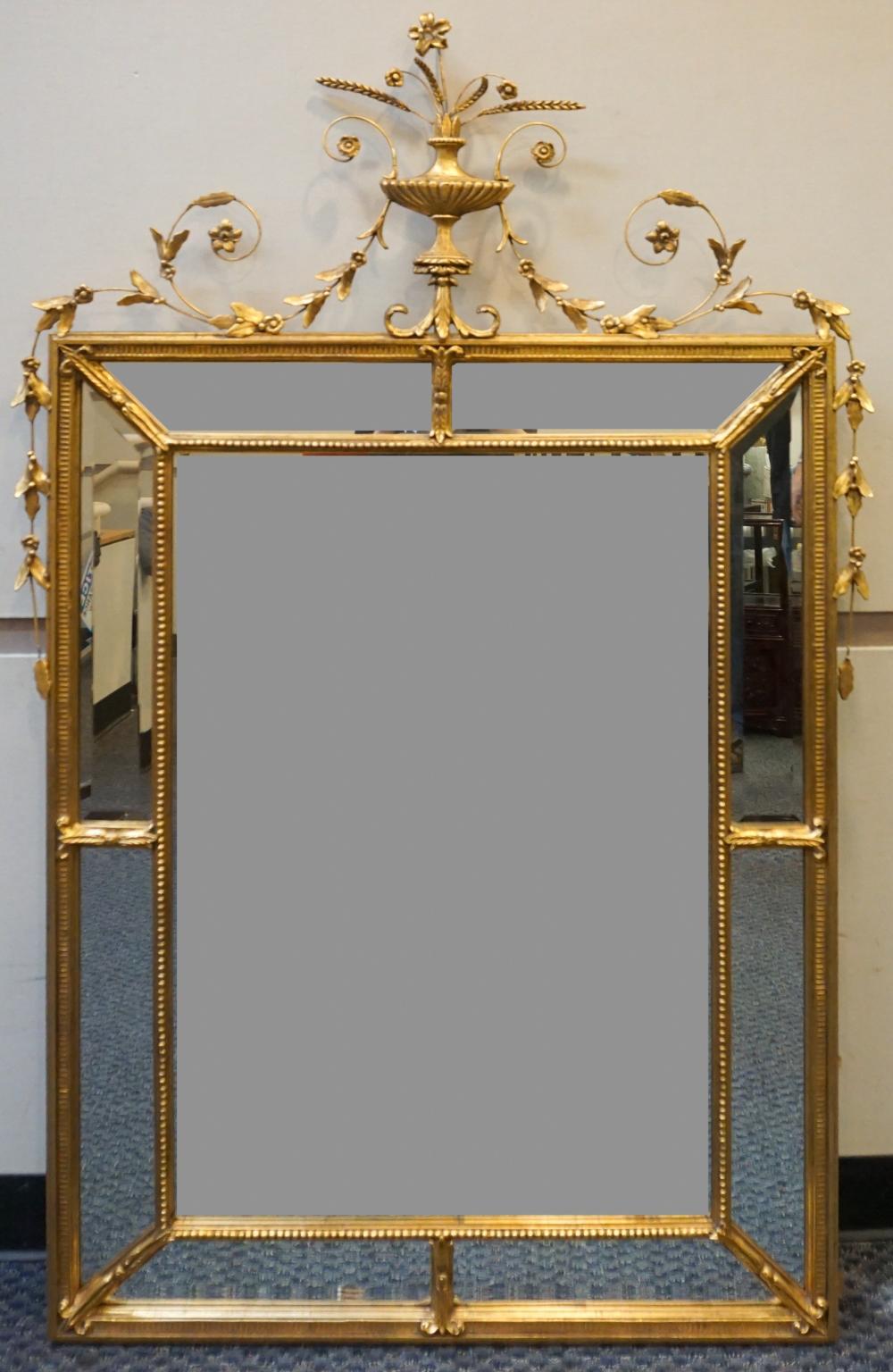 Appraisal: Louis XVI Style Gilt Framed Mirror x in x cm