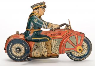 Appraisal: Police Motorcycle Police Motorcycle New York Marx ca Colorful tin