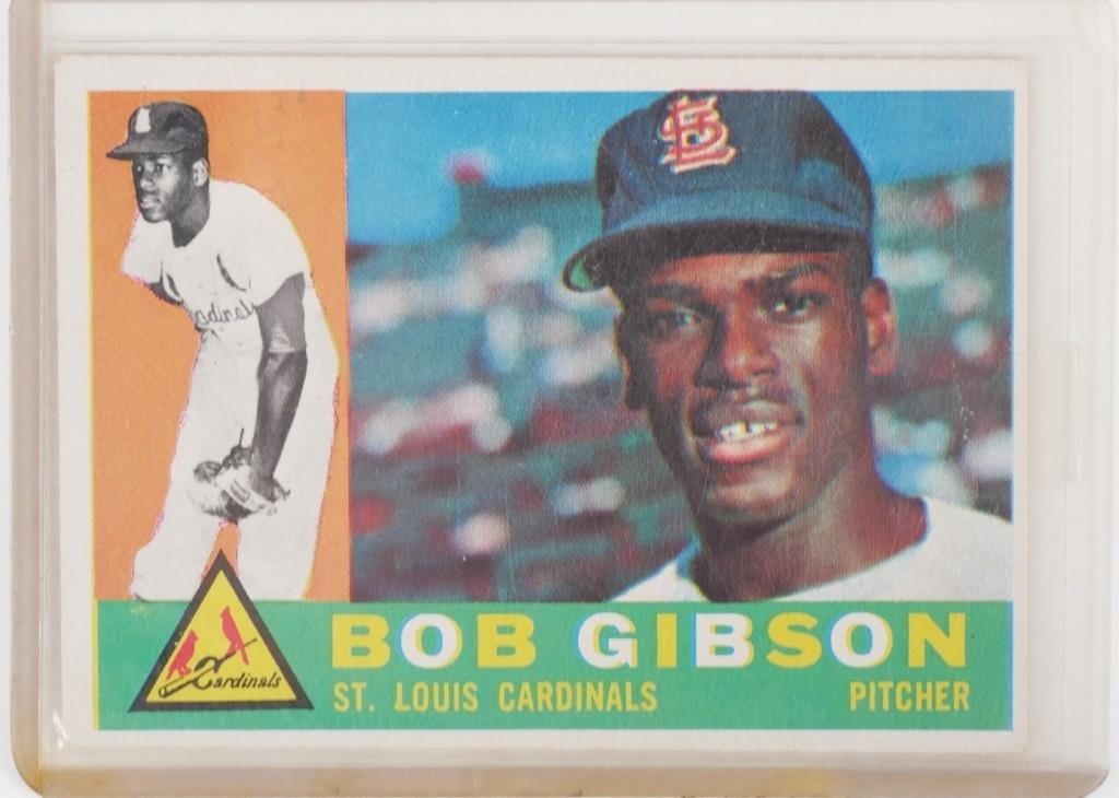 Appraisal: Topps Bob Gibson St Louis Cardinals baseball card See photos