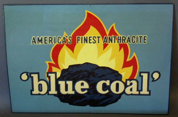 Appraisal: Tin advertising sign America s Finest Anthracite Blue Coal x