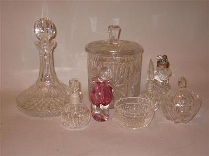 Appraisal: Assorted Waterford crystal tablewares Comprising a decanter a lidded bon-bon