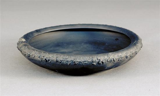 Appraisal: Wedgwood black basalt centerbowl rolled rim on outswept body adorned