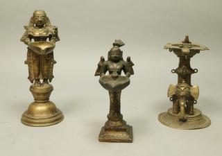 Appraisal: Eastern Brass Figural Sculptures Figural el Eastern Brass Figural Sculptures