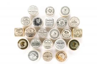 Appraisal: Group of English Toothpaste Pots Total English second half of