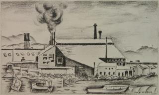 Appraisal: Max Weber lithograph Max Weber American - -''Spuyten Duyvil'' Cahill