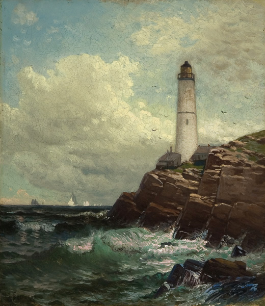 Appraisal: BRICHER ALFRED THOMPSON American - The Portland Headlight Cape Elizabeth