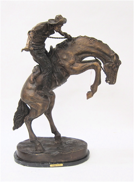 Appraisal: AFTER FREDERIC SACKRIDER REMINGTON American - Bronco Buster introduced in