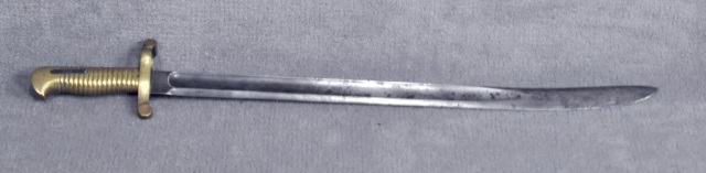 Appraisal: Saber Bayonet for Model RifleBlade is grey with minor dents