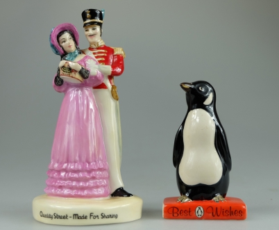 Appraisal: Royal Doulton advertising figures Quality Street couple MCL and a