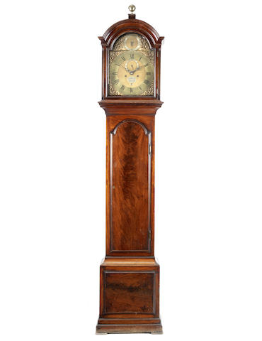 Appraisal: A fine and interesting late th century mahogany longcase clock