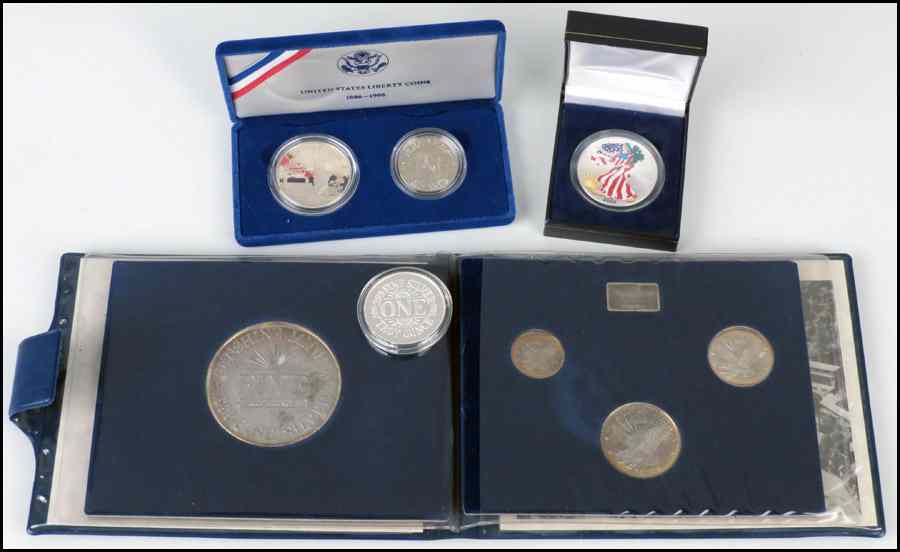 Appraisal: COLLECTION OF MISCELLANEOUS STERLING SILVER COMMEMORATIVE COINS Condition No Specific