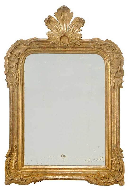 Appraisal: Louis Philippe Carved and Gilt Wood Mirror French th century