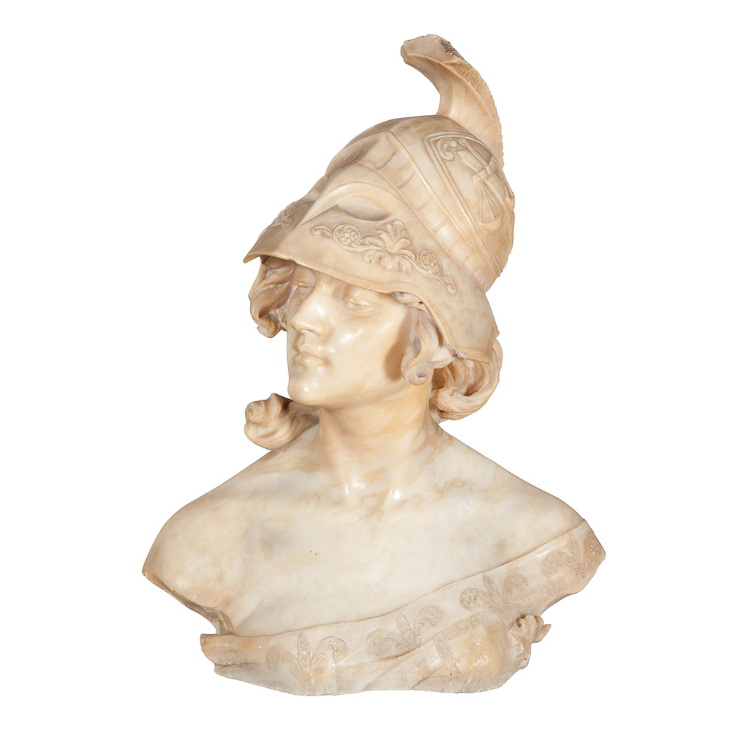 Appraisal: Italian Marble Bust of Athena A Frilli late th early