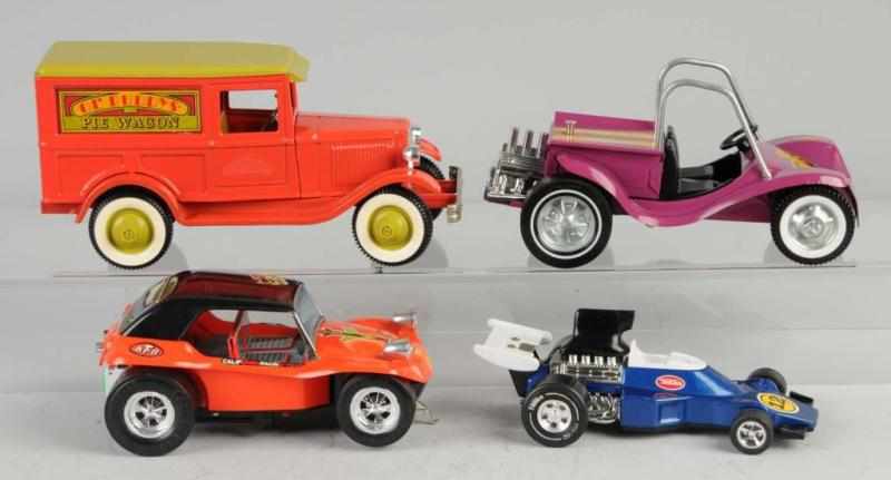 Appraisal: Lot of Metal Plastic Vehicle Toys Description Includes one Buddy