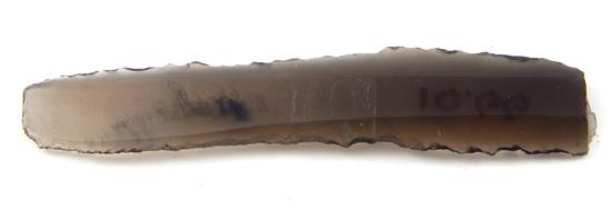 Appraisal: TRIBAL American Indian obsidian knife one side smooth other side